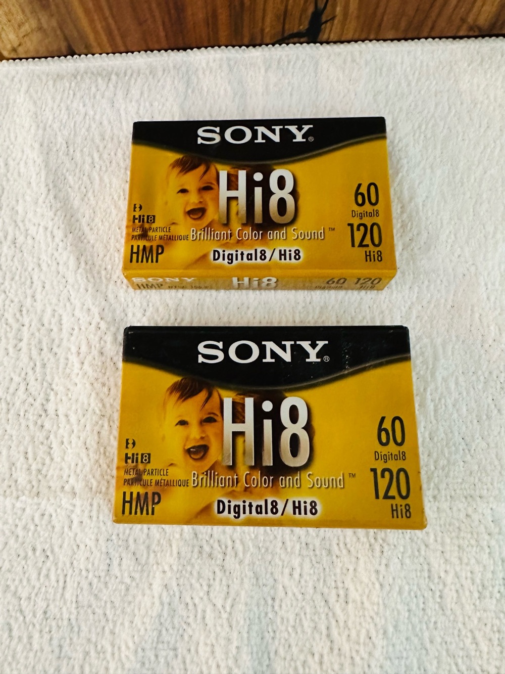 Sony Hi8 60 min Digital8 120 min Hi8 HMP Camcorder Cassette Tape 2 Pack NEW